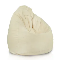 Fotoliu Puf XXL pentru adulți Gigant - Bumbac Natural Premium - Nevopsit, Ecologic