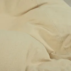 Fotoliu Puf XXL pentru adulți Gigant - Bumbac Natural Premium - Nevopsit, Ecologic – vedere 5