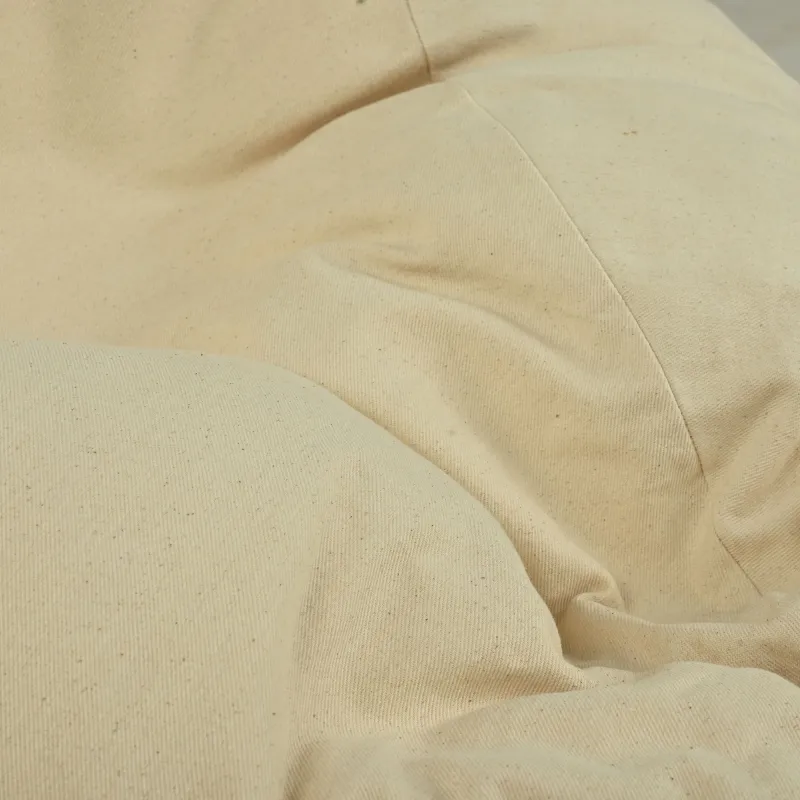 Fotoliu Puf XXL pentru adulți Gigant - Bumbac Natural Premium - Nevopsit, Ecologic – vedere 5