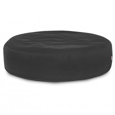 Gri perna rotund puf monaco velvet