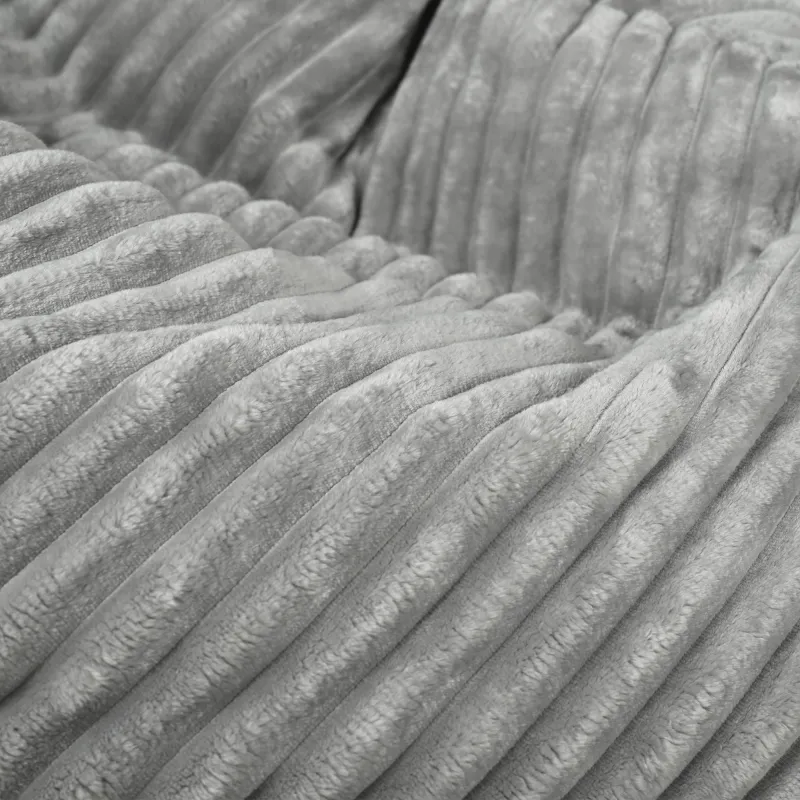 Pernă Puf de Podea Gigant XL pentru copii - Catifea Raiată Stripe – vedere 29