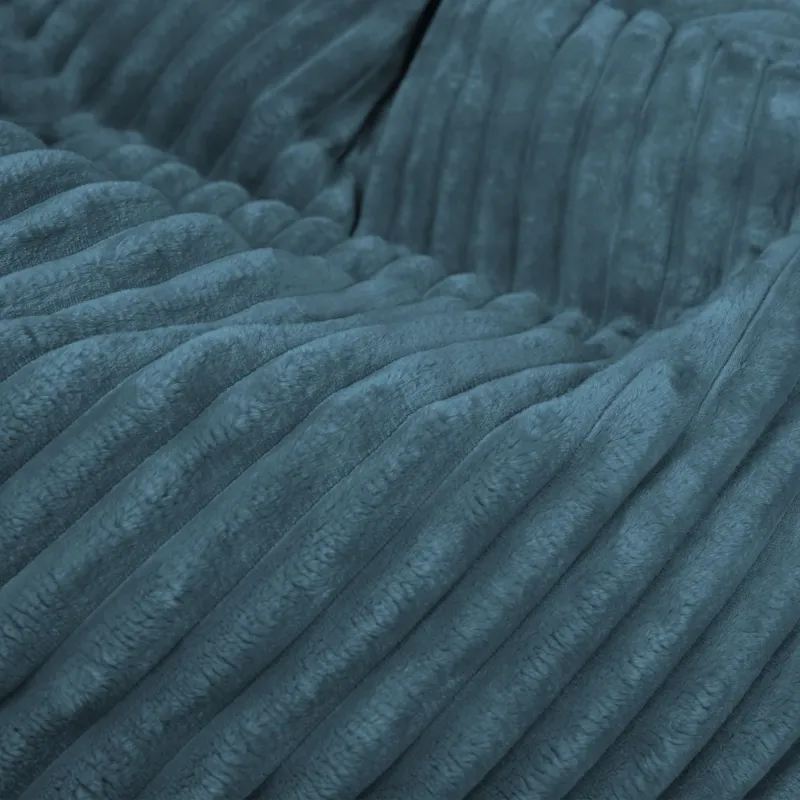Pernă Puf de Podea Gigant XL pentru copii - Catifea Raiată Stripe – vedere 34