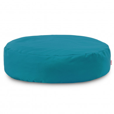 Albastru perna rotund puf monaco exterior