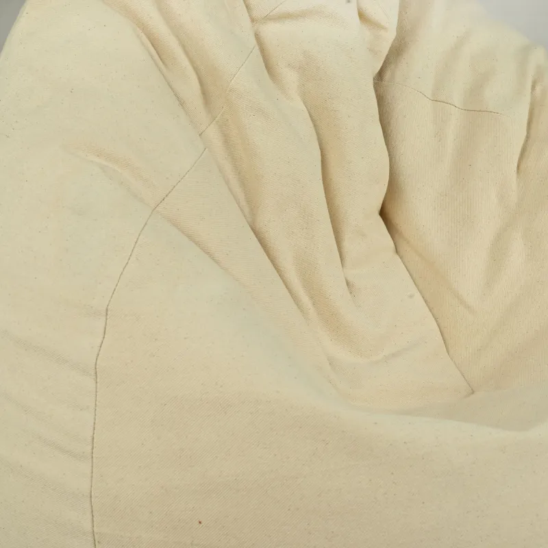Fotoliu Puf XL Standard - Bumbac Natural Premium - Nevopsit, Ecologic – vedere 3