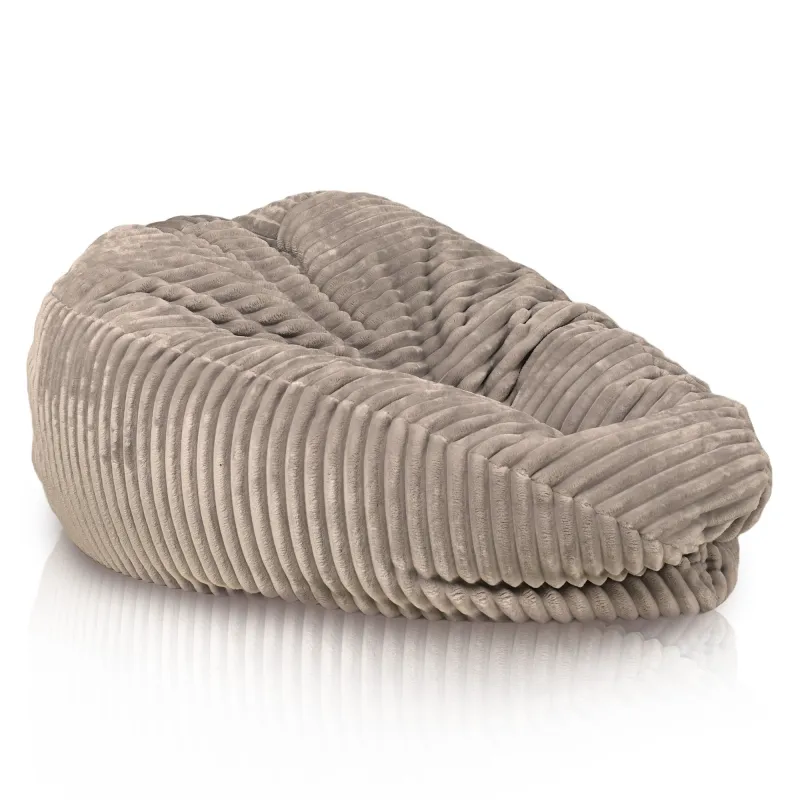 Fotoliu Puf XL Standard - Catifea Raiată Stripe – vedere 3
