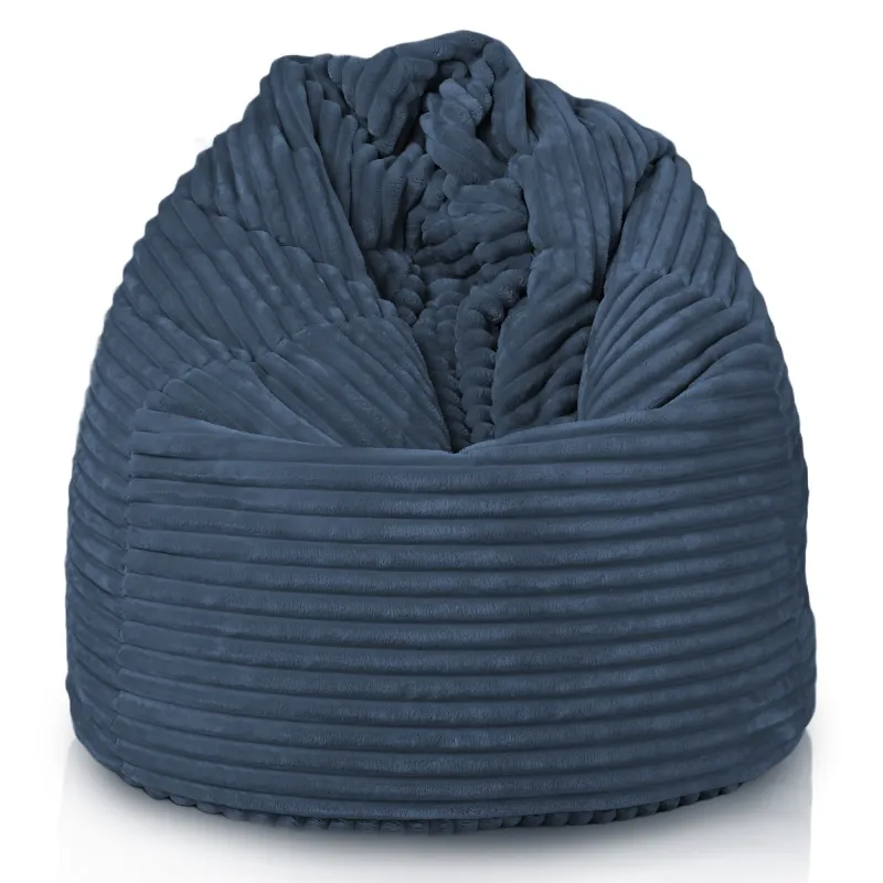 Fotoliu Puf XL Standard - Catifea Raiată Stripe – vedere 22