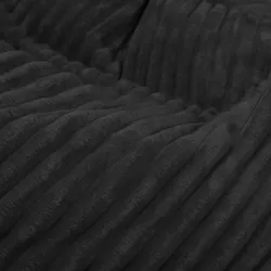 Fotoliu Puf L pentru copii - Catifea Raiată Stripe – vedere 19