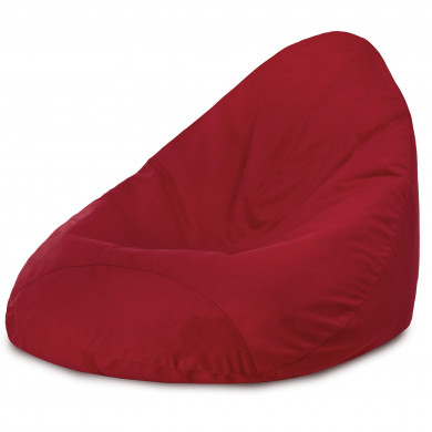 Roșu fotoliu puf para xxl drop velvet