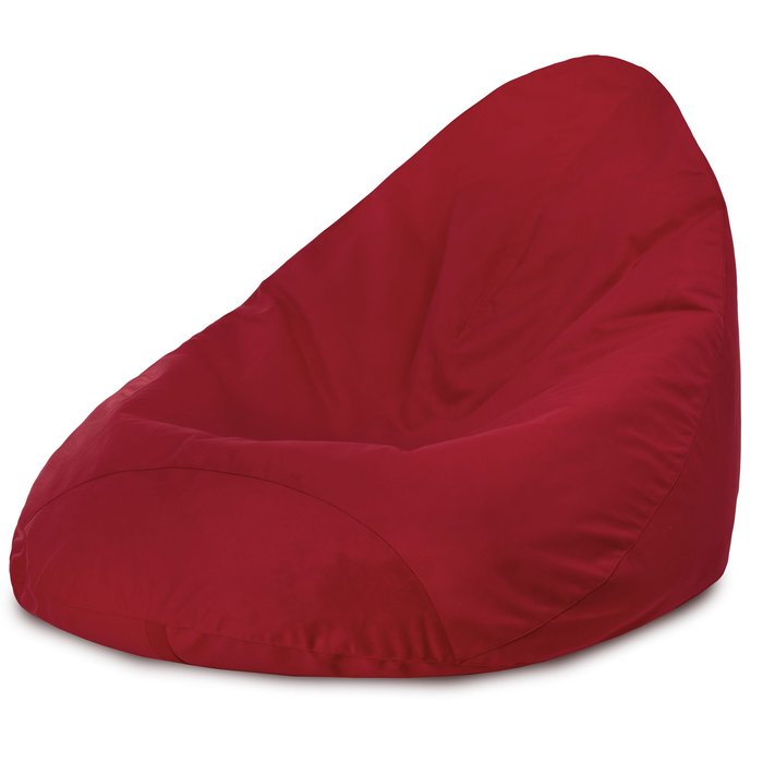 Roșu fotoliu puf para xxl drop velvet