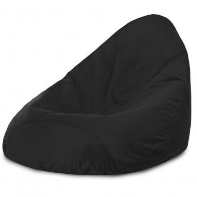 Negru fotoliu puf para xxl drop velvet