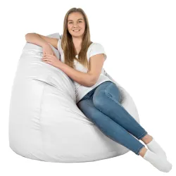 Fotoliu Puf XXL pentru adulți Gigant - Piele Ecologică – vedere 3