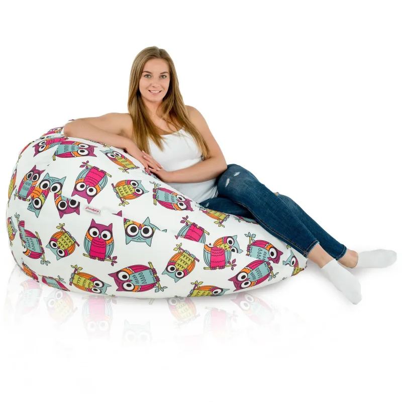 Fotoliu Puf XXL pentru adulți Gigant - Material Imprimeu Premium – vedere 10