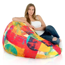 Fotoliu Puf XXL pentru adulți Gigant - Material Imprimeu Premium – vedere 14