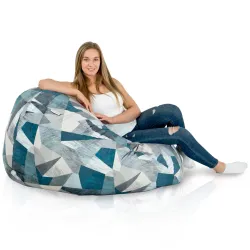 Fotoliu Puf XXL pentru adulți Gigant - Material Imprimeu Premium – vedere 5