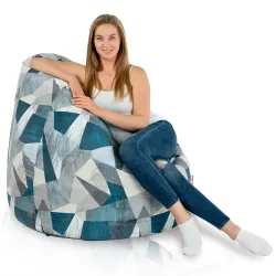 Fotoliu Puf XXL pentru adulți Gigant - Material Imprimeu Premium – vedere 4