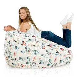 Fotoliu Puf XXL pentru adulți Gigant - Material Imprimeu Premium – vedere 19