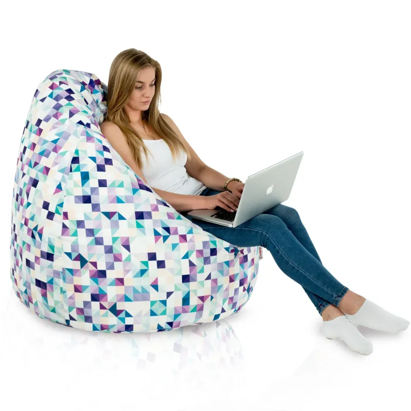 Fotoliu Puf XXL pentru adulți Gigant - Material Imprimeu Premium – vedere 50