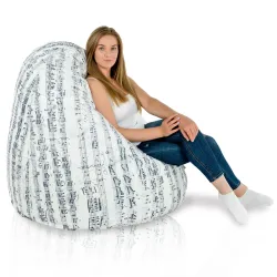 Fotoliu Puf XXL pentru adulți Gigant - Material Imprimeu Premium – vedere 95
