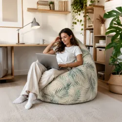 Fotoliu Puf XXL pentru adulți Gigant - Material Imprimeu Premium – vedere 101