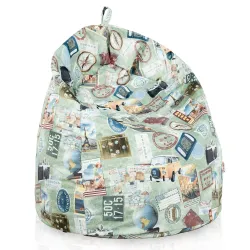 Fotoliu Puf XXL pentru adulți Gigant - Material Imprimeu Premium – vedere 116