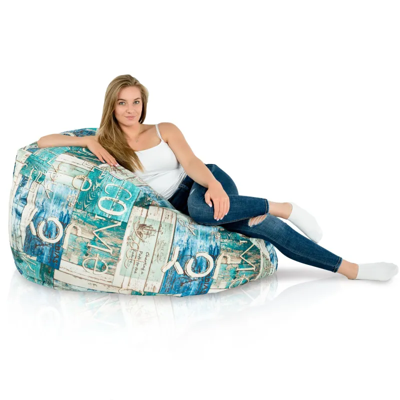 Fotoliu Puf XXL pentru adulți Gigant - Material Imprimeu Premium – vedere 111