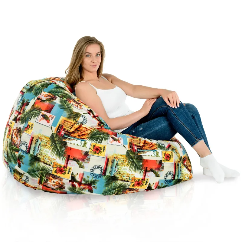 Fotoliu Puf XXL pentru adulți Gigant - Material Imprimeu Premium – vedere 115