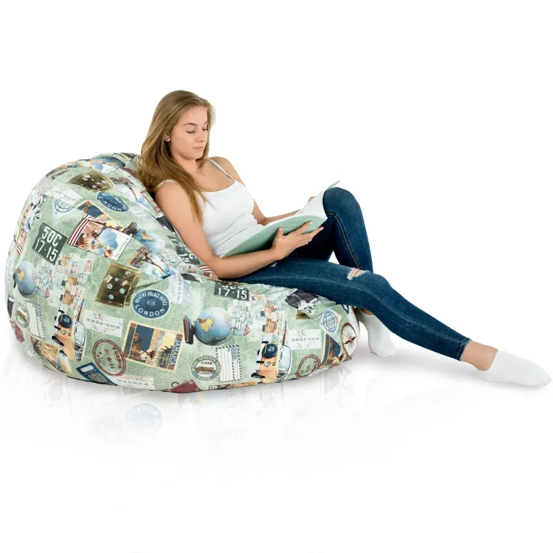 Fotoliu Puf XXL pentru adulți Gigant - Material Imprimeu Premium – vedere 118