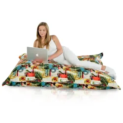 Saltea Puf de Podea XXL Gigant pentru adulți - Material Imprimeu Premium – vedere 103