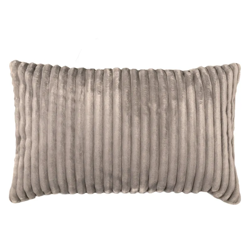 Pernă decorativă dreptunghiulară 30x50 cm -Catifea Raiată Stripe