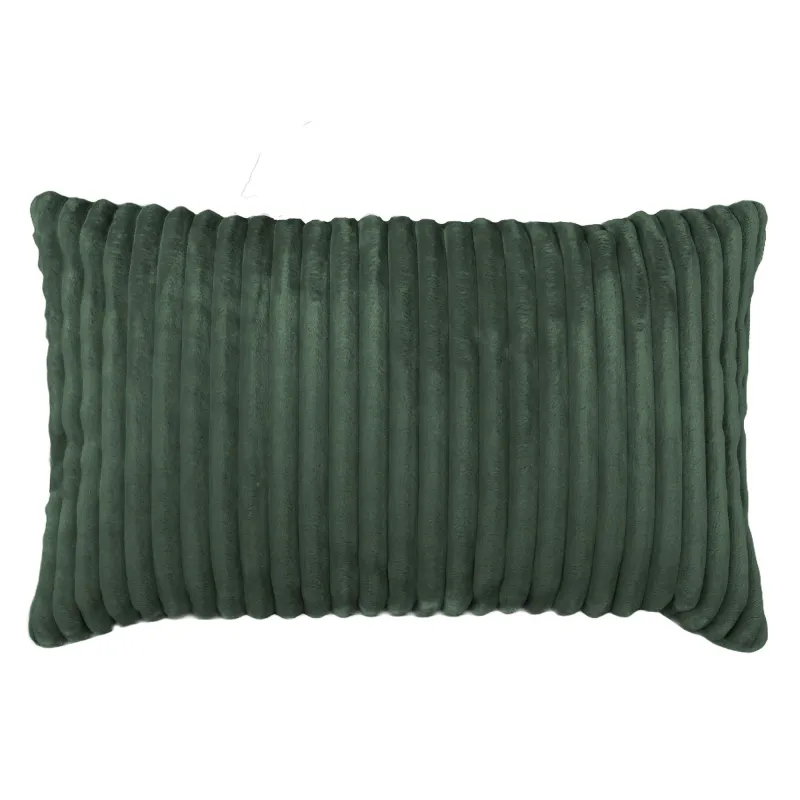 Pernă decorativă dreptunghiulară 45x70 cm -Catifea Raiată Stripe – vedere 3