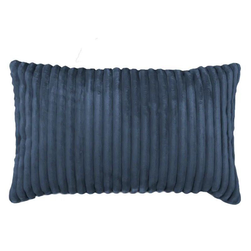 Pernă decorativă dreptunghiulară 45x70 cm -Catifea Raiată Stripe – vedere 6