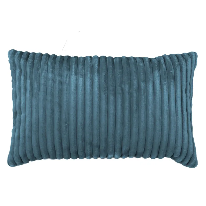 Pernă decorativă dreptunghiulară 45x70 cm -Catifea Raiată Stripe – vedere 5