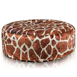Puf Taburet Suport Picioare Rotund - Material Imprimeu Premium