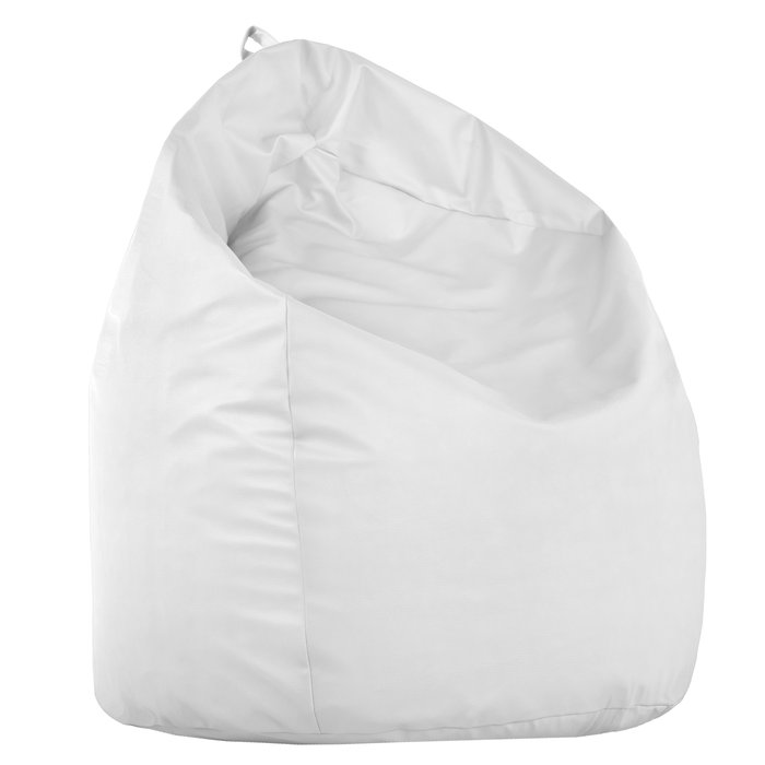 Alb fotoliu puf para xl piele ecologica