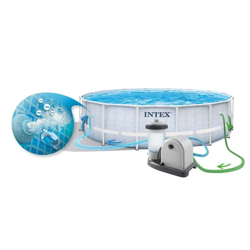 488 x 122 cm 12in1 Intex 26746 piscină cu cadru de grădină