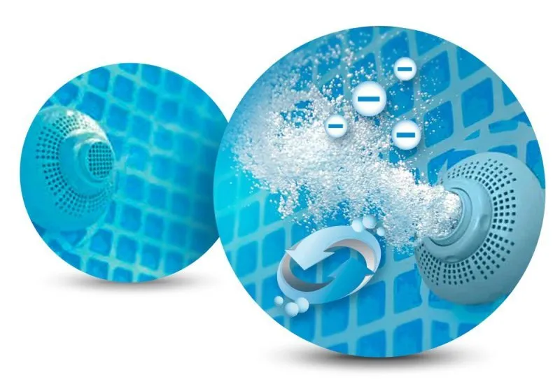 INTEX 26712 raft de grădină piscină + aparat cu bule GRATUIT 16in1 366 x 76 cm 