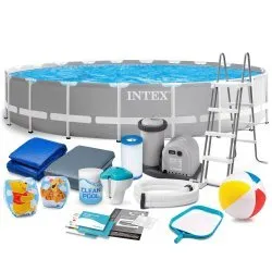 Piscină de Grădină cu Cadru Metalic 610 x 132 cm 18în1 Completă INTEX 26756