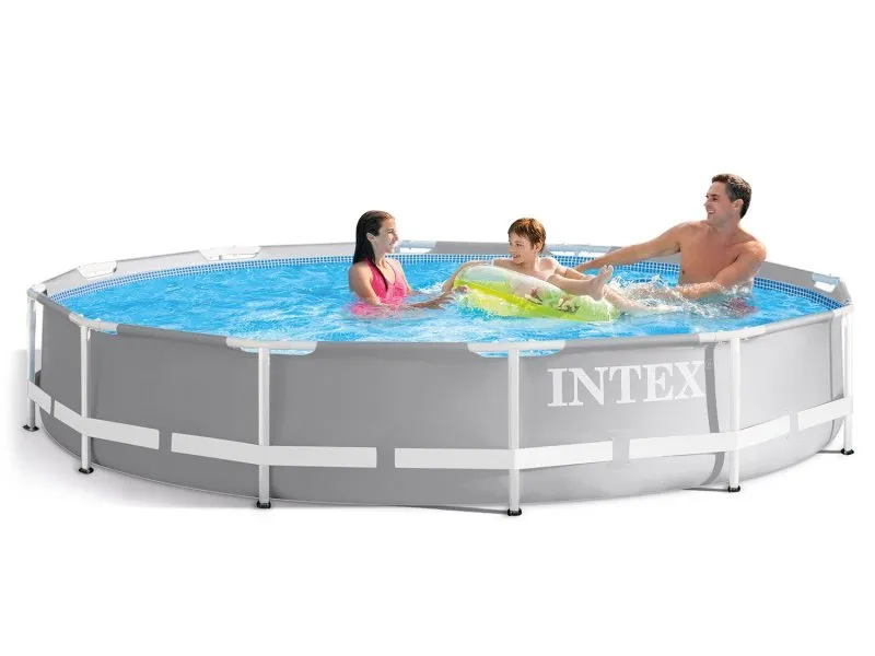 16in1 INTEX 26712 piscină de grădină cu cadru de metal, 366x76