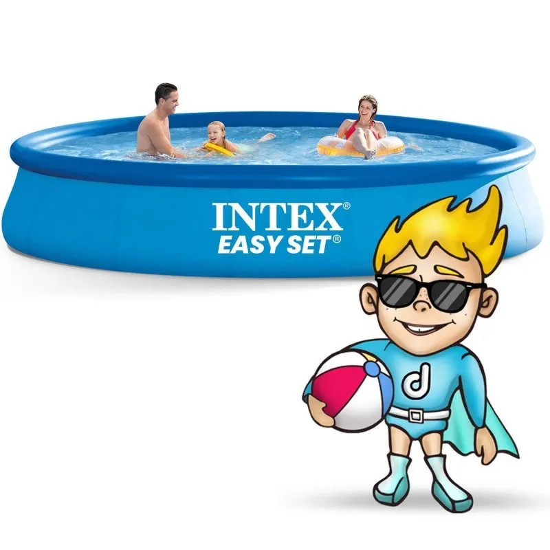 piscină de grădină extensibilă set 15in1 INTEX 28158, 457 x 84 cm 