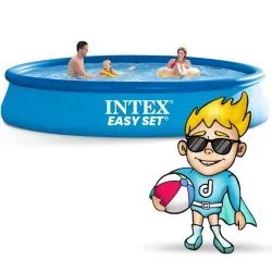 Piscina de expansiune pentru grădină cu pompă 457 x 84 cm 4in1 INTEX 28158.