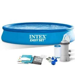 Piscină de grădină cadru 457 x 84 cm 9în1 INTEX 28158
