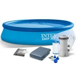 Piscină de grădină gonflabil 366 x 76 cm set 4-în-1 INTEX 28132