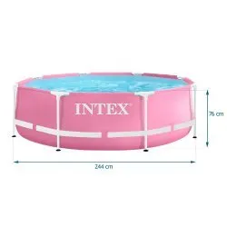Piscina de grădină cu cadru de metal 244 x 76 cm INTEX 28290