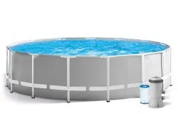 Piscină de grădină cu cadru de metal 457x122 cm set 17in1 INTEX 26726