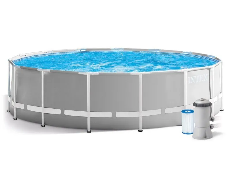 Piscină de grădină cu cadru de metal 457x122 cm set 17in1 INTEX 26726