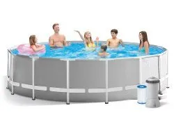 Piscină de grădină cu cadru de metal 457x122 cm set 17in1 INTEX 26726