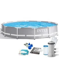 Piscină de grădină cu cadru 366 x 76 cm set 9-în-1 INTEX 26712