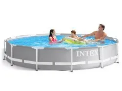 Piscina cu cadru de metal de grădină 366 x 76 cm Set 9 în 1 INTEX 26712