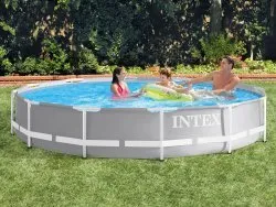 Piscina cu cadru de metal de grădină 366 x 76 cm Set 9 în 1 INTEX 26712