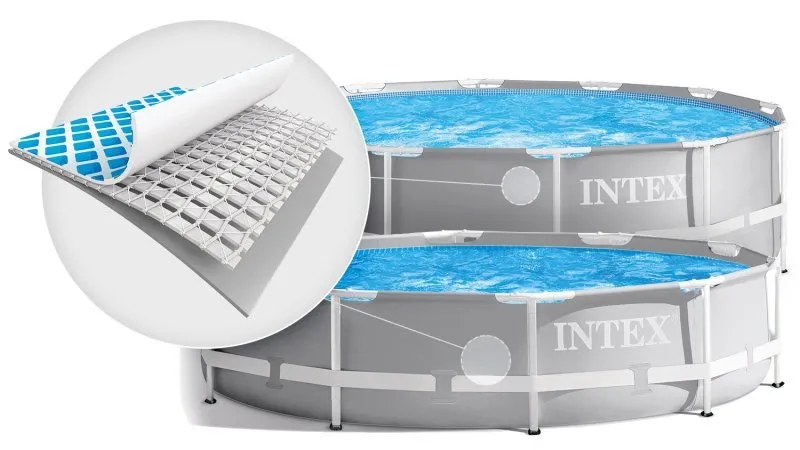 Piscina cu cadru de metal de grădină 366 x 76 cm Set 9 în 1 INTEX 26712
